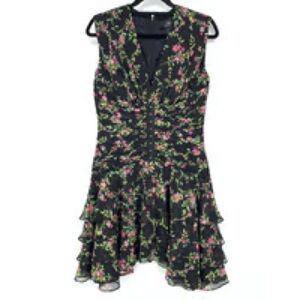 Jill Stuart Floral Corset Tiered Dress, Size 6, NWOT